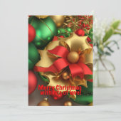 AIによって生成されたクリスマスアート シーズンカード (スタンド正面)