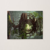 AIによって生成されたスチームパンク盆栽の妖精の家 ジグソーパズル (横)