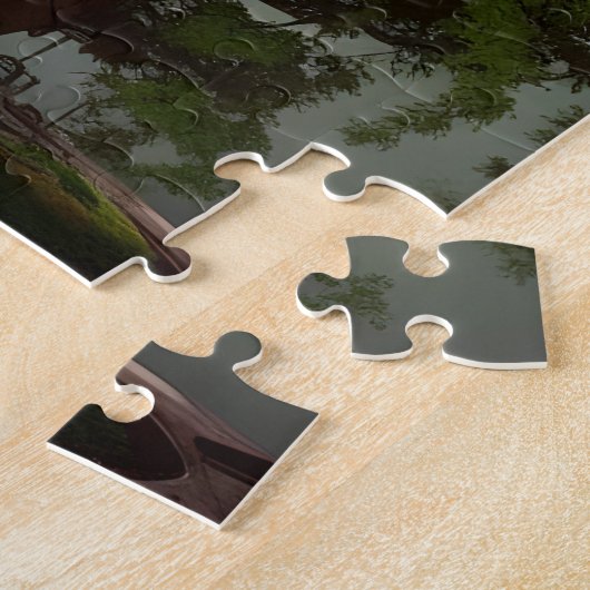 AIによって生成されたスチームパンク盆栽の妖精の家 ジグソーパズル (側面)