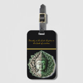 AIによる仏教彫刻 ラゲッジタグ (正面縦)