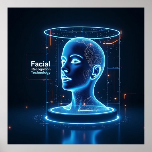 「AIによる顔認識 ポスター (正面)