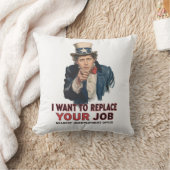 AIに仕事を奪われたくないですか Uncle Sam クッション (ブランケット)