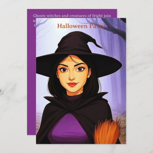 AIに優しい魔女 招待状 (正面/裏面)