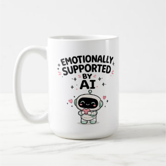 AIに心を支えられたかわいいロボット コーヒーマグカップ