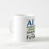 AIの強化の進捗 – 未来を形作る コーヒーマグカップ (正面左)
