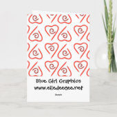 Aiの日本のなバレンタインの挨拶またはメッセージカード シーズンカード (裏面)