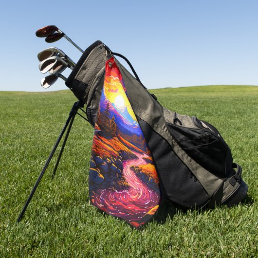 Aiの景色 ゴルフタオル (グリーン)