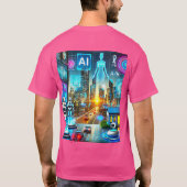 AIの未来：家頭が切れる、ウェアラブル、ロボット Tシャツ (裏面)