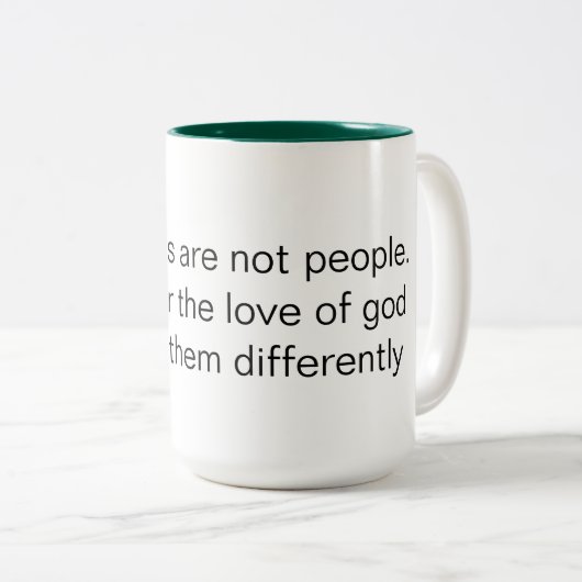 aiの法律の違い ツートーンマグカップ (正面右)