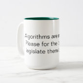 aiの法律の違い ツートーンマグカップ (正面左)