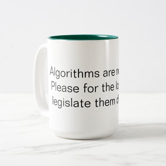 aiの法律の違い ツートーンマグカップ (正面左)