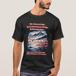 AIの誤解の美学 – 「Korean an Image」 Tシャツ