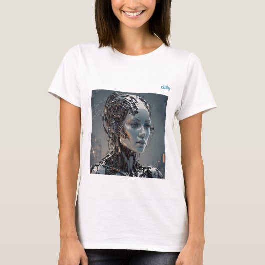 AIは危険なデザイン Tシャツ (正面)