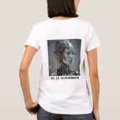 AIは危険なデザイン Tシャツ (裏面)