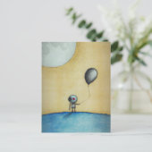 AIは気球を持つ宇宙飛行士の芸術を生み出した ポストカード (スタンド正面)