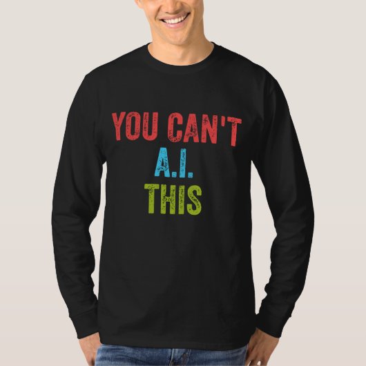 AIは無理 Tシャツ (正面)