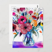 AIは美しい花束を生み出した ポストカード (正面/裏面)