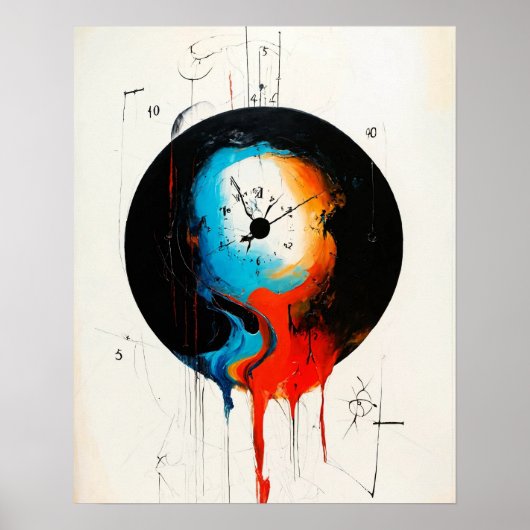 AIを使モダン用して作成されたテキスタイルペンダント ポスター (正面)