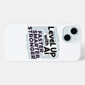 AIを使用したレベルアップ – 速頭が切れる度、強さ Case-Mate iPhoneケース (裏面 (横))