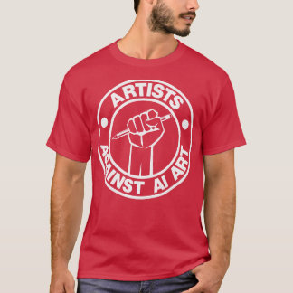AIアートに反対するアーティスト1 Tシャツ