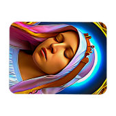 AIアートオブザ賛美ヴァージンマリー マグネット (横)