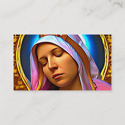 AIアートオブザ賛美ヴァージンマリー 名刺 (裏面)