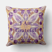 AIアートデザイン私は感謝の肯定枕 クッション (裏面)
