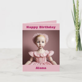 AIアートドールハッピーバースデーカード カード