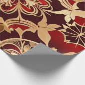 AIアートラックス金ゴールドレッドラッピング紙 ラッピングペーパー (角)