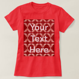 AIアートレッドカスタム文字女子Tシャツ Tシャツ