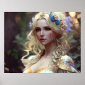 AIアート美しいとファッションモデル ポスター (正面)