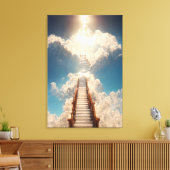 AIアート – 天国への階段：カンヴァを見下ろしてはいけない キャンバスプリント (インサイチュ (リビング))