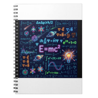 AIアート 物理学 E=mc² サイエンス スパイラルノートブック - スパ ノートブック