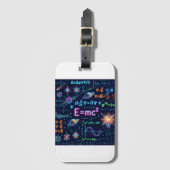 AIアート 物理学 E=mc² サイエンス iPad スマートカバー - スペース ラゲッジタグ (正面縦)