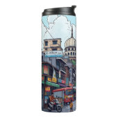 Aiイラストレーション・オブ・コルカタ（インド） タンブラー (回転左)