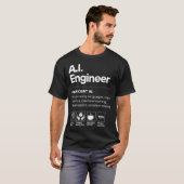 AIエンジニア おもしろ Tシャツ (正面フル)