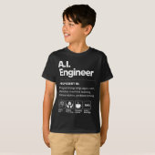 AIエンジニア おもしろ Tシャツ (正面フル)