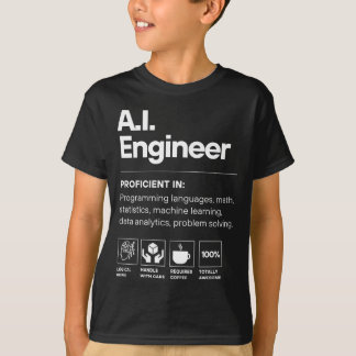 AIエンジニア おもしろ Tシャツ