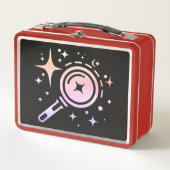 AIエンブレムスパークルスター、デジタル時代のビーコン メタルランチボックス (正面)