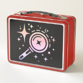 AIエンブレムスパークルスター、デジタル時代のビーコン メタルランチボックス (裏面)