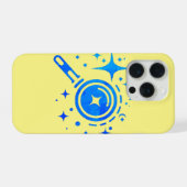 AIエンブレムトゥインクルスター、デジタル時代のビーコン iPhoneケース (裏面横)