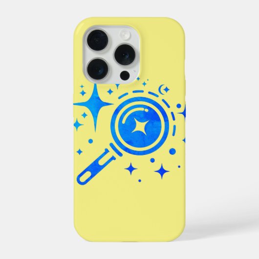 AIエンブレムトゥインクルスター、デジタル時代のビーコン iPhoneケース (裏面)