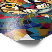 AIキュービズム猫 フォトプリント            (角)