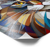 AIキュービズム猫 フォトプリント            (角)