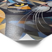 AIキュービズム猫 フォトプリント            (角)