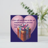 AIギフト与え祈りの言葉カード シーズンカード (スタンド正面)