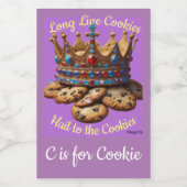 AIクッキー食品コンテナ フードラベル (シングルラベル)