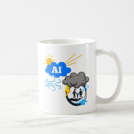 AIクラウドプラットフォーム吹が悪い風だ コーヒーマグカップ