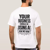 AIコンサルタントTシャツ Tシャツ (裏面)