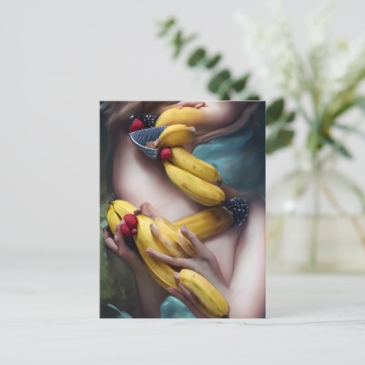 AIゴー風変わりンバナナ ポストカード (スタンド正面)